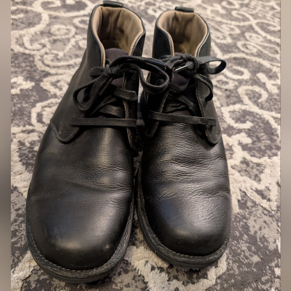 Clarks Men's Black Leather Boots Size 12